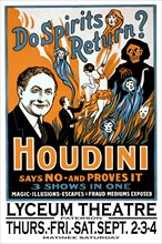 Do spirits return? Houdini says no 1909