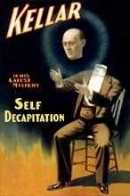 Kellar in his latest mystery - Self Decapitation 1897