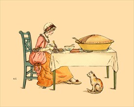Slice of Pie and a Hungry Kitten 1886