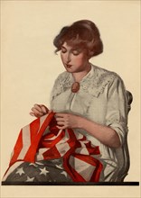 Sewing the Stars & Stripes 1915