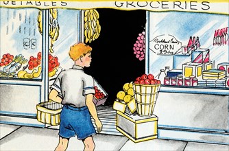 Trip to the Grocery Store 1938