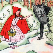 Little Red Riding Hood Tells the Wolf of Her Trip 1938