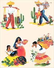 Four Scenes of Life in Mexico 1935
