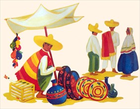 Mexican Basket Merchant 1935