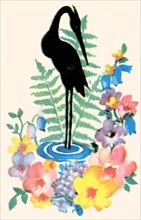 Stork and Flowers 1935