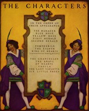 Knave of Hearts - Table of Characters 1925
