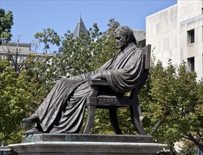 Statue of John Marshall, at the John Marshall Memorial Park, NW, Washington, D.C.  2010