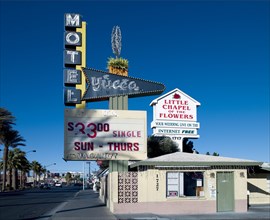 Old Motels and Historic Neon Art in Las Vegas, Nevada 2006