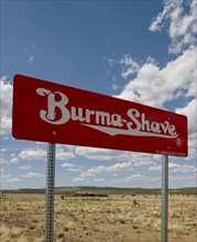 Burma Shave Sign, Route 66, Arizona 2006