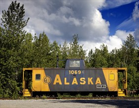 Old railroad box car, Alaska 2006