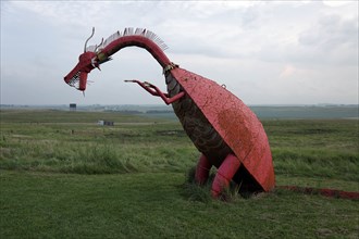 Porter Sculpture Park, Montrose, South Dakota; Prehistoric Monster 2006