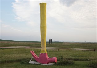 Porter Sculpture Park, Montrose, South Dakota; Located just off Interstate 90 in the South Dakota Drift Prairie, about 25 miles west of Sioux Falls. Many of the sculptures, in the style of industrial ...