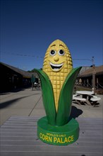 Corn Palace, Mitchell, South Dakota; ear of corn sculpture 2006