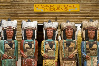 Cigar Store Indian statues, Jackson Hole, Wyoming 2006