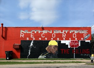 Nuthin But Fire Records mural, New Orleans, Louisiana 2006