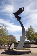 Eagle statue on the Auburn University campus 2010
