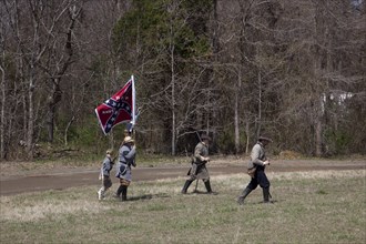 Reenactment of Civil War siege  2010