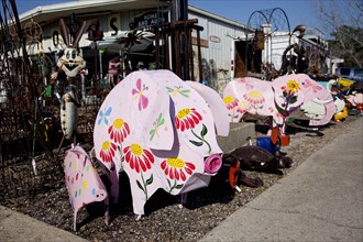 Pigs for sale at the Fairhope, Alabama Art Festival 2010