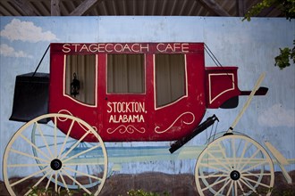 Historic Stagecoach Cafe sign  2010