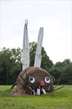 Rabbit made from a Hay bale 2010