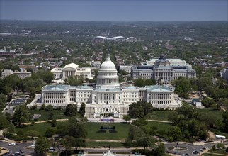 Aerial view, United States Capitol building, Washington, D.C. 2009