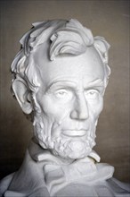 Sculpture of President Lincoln's head 1865