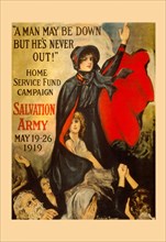"A man may be down but he's never out!" 1919