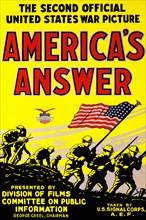 America's answer. The second official United States war picture US Gov't