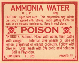 Ammonia Water 1920