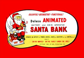 Animated Santa Bank 1950