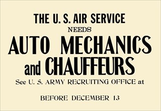 Auto Mechanics and Chauffeurs 1917