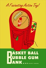 Basket Ball Bubble Gum Bank 1950
