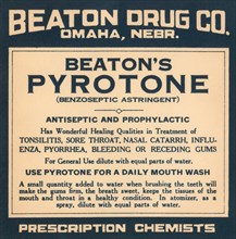 Beaton's Pyrotone 1920