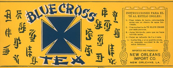 Blue Cross Tea 1920