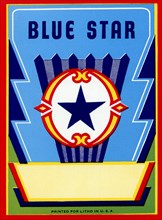 Blue Star Broom label
