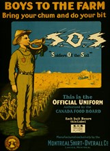 Boys to the farm -- bring your chums and do your bit -- S.O.S. 1916