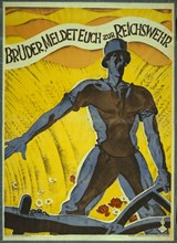Brüder, meldet euch zur Reichswehr; Brothers, enlist in the Reichswehr. 1920