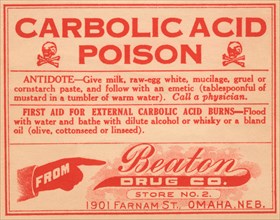 Carbolic Acid Poison 1920