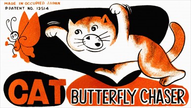 Cat Butterfly Chaser 1930