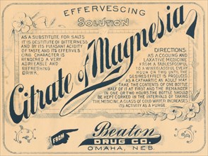 Citrate Magnesia 1920