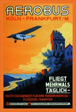 Cologne Frankfurt Aerobus & Rhine Castle 1928