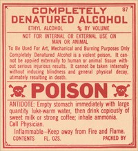 Completely Denatured Alcohol 1920