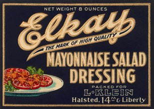 Elkay Mayonnaise Salad Dressing 1920