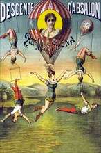 French Balloon Circus Poster 1890