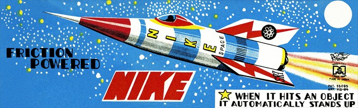 Friction Powered Nike 1950