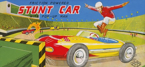 Friction Powered Stunt Car 1950