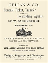 Geigan & Co. General Ticket Transfer & Forwarding Agents