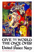 Give the world the once over in the United States Navy  1919