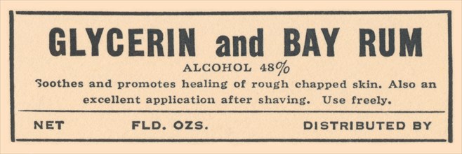 Glycerin and Bay Rum 1920