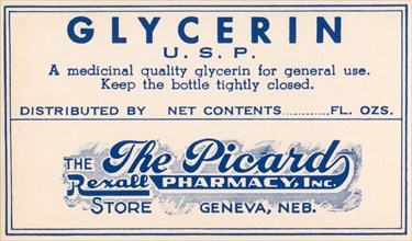 Glycerin U.S.P. 1920